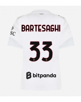 Billige Fotballdrakt AC Milan Davide Bartesaghi #33 Replika Bortedrakt Dame 2026-27 Kortermet Billige Fotballdrakt AC Milan Davide Bartesaghi #33 Replika Bortedrakt Dame 2026-27 Kortermet